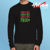 Jingle Bell Frog Funny Christmas Long Sleeve T shirt