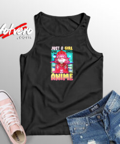 Just A Girl Who Loves Anime Aesthetic Sleeveless Shirt