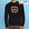 Keep Calm And Love Disc Golf Long Sleeve T shirt