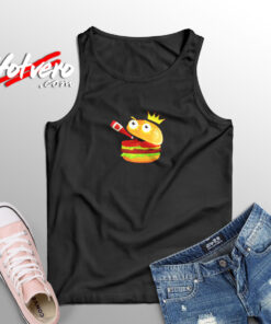 King Hamburger Drinking Tomato Sauce Aesthetic Sleeveless Shirt