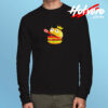 King Hamburger Drinking Tomato Sauce Long Sleeve T shirt