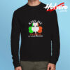 Kiss Me Im Irish And Vaccinated St. Patricks Day Long Sleeve T shirt