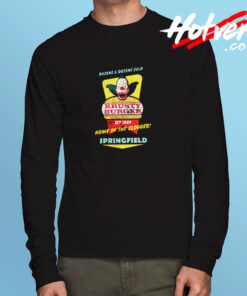 Krusty Burger, Distressed Long Sleeve T shirt