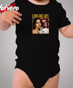 Lana Del Rey Vintage 90s Retro Rapper Cozy Baby Onesies
