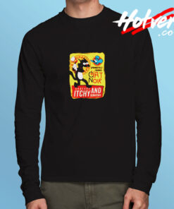 Le Chat Noir Cat Itchy & Scratchy Show Long Sleeve T shirt