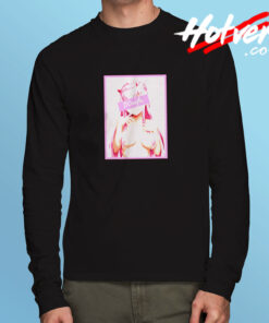 Lewd Japanese Devil Girl Long Sleeve T shirt