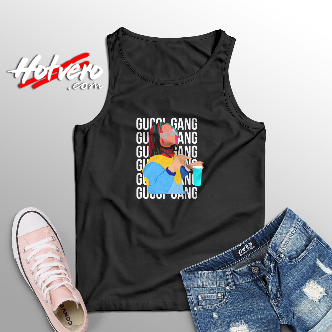 Lil Pump Gucci Gang Aesthetic Sleeveless Shirt