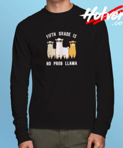 Llama 5th Grade Long Sleeve T shirt