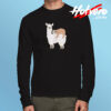 Llama And Sloth Hugging Cuddly Besties Long Sleeve T shirt