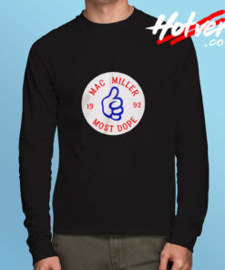 Mac Miller Most Dope Circle Logo Long Sleeve T shirt