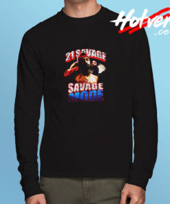 Match Jordan 1 Top 3 Savage Mode 21 Savage Long Sleeve T shirt