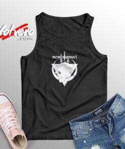 Memento Mori Skull Black Aesthetic Sleeveless Shirt