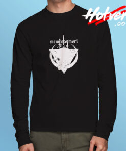 Memento Mori Skull Black Long Sleeve T shirt