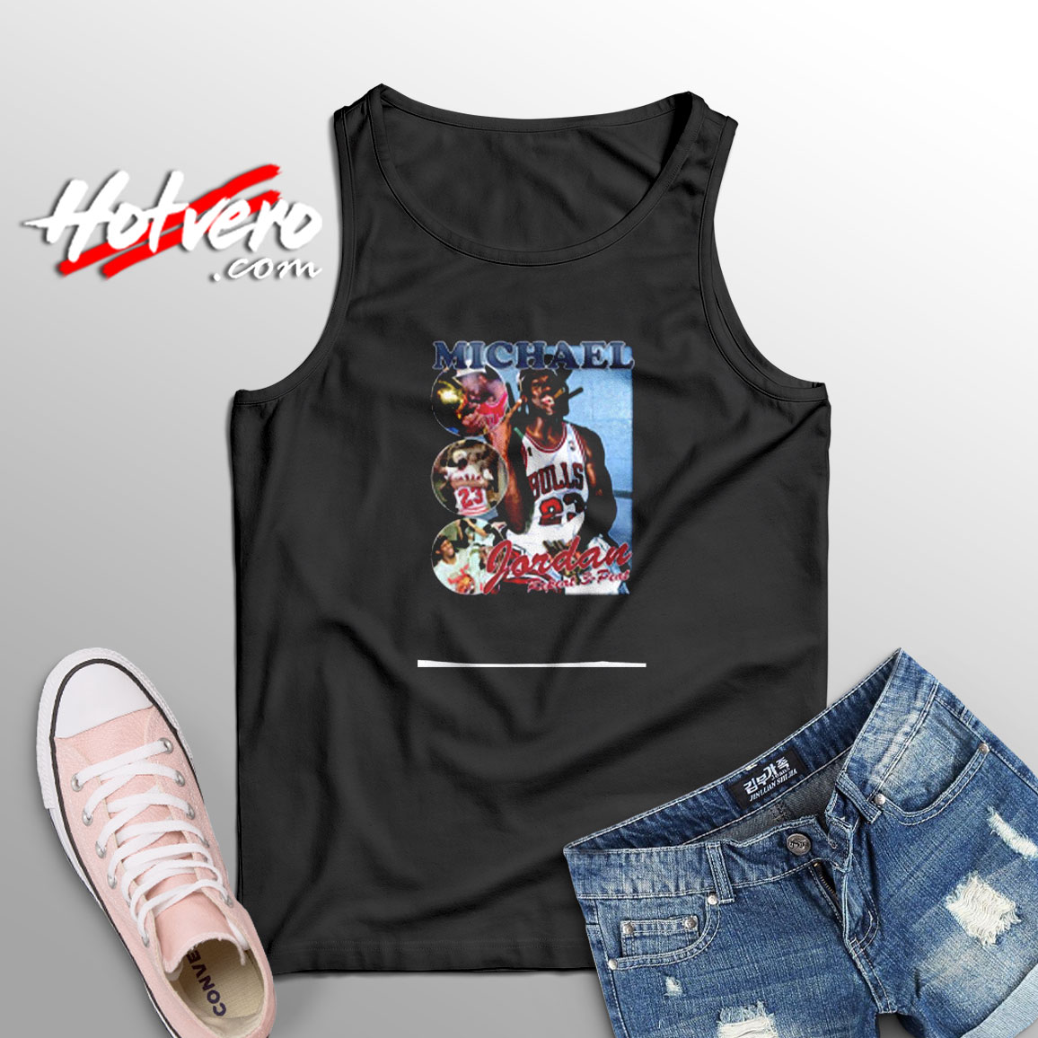 Michael Jordan Three Peat Aesthetic Sleeveless Shirt