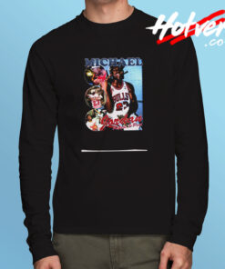 Michael Jordan Three Peat Long Sleeve T shirt