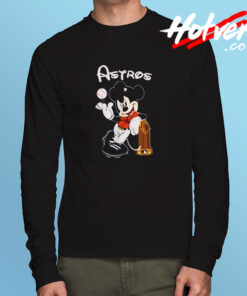 Mickey Baseball Houston Champion Funny Long Sleeve T shirt