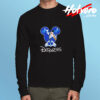 Mickey Mouse Loves Los Angeles Dodgers Long Sleeve T shirt