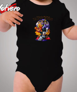 Mickey Mouse Pumpkin Halloween Cozy Baby Onesies