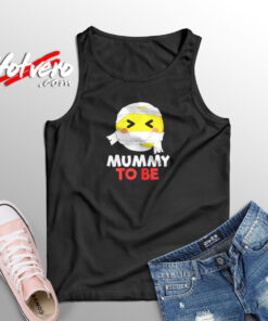 Mummy Emoji Pregnancy Aesthetic Sleeveless Shirt