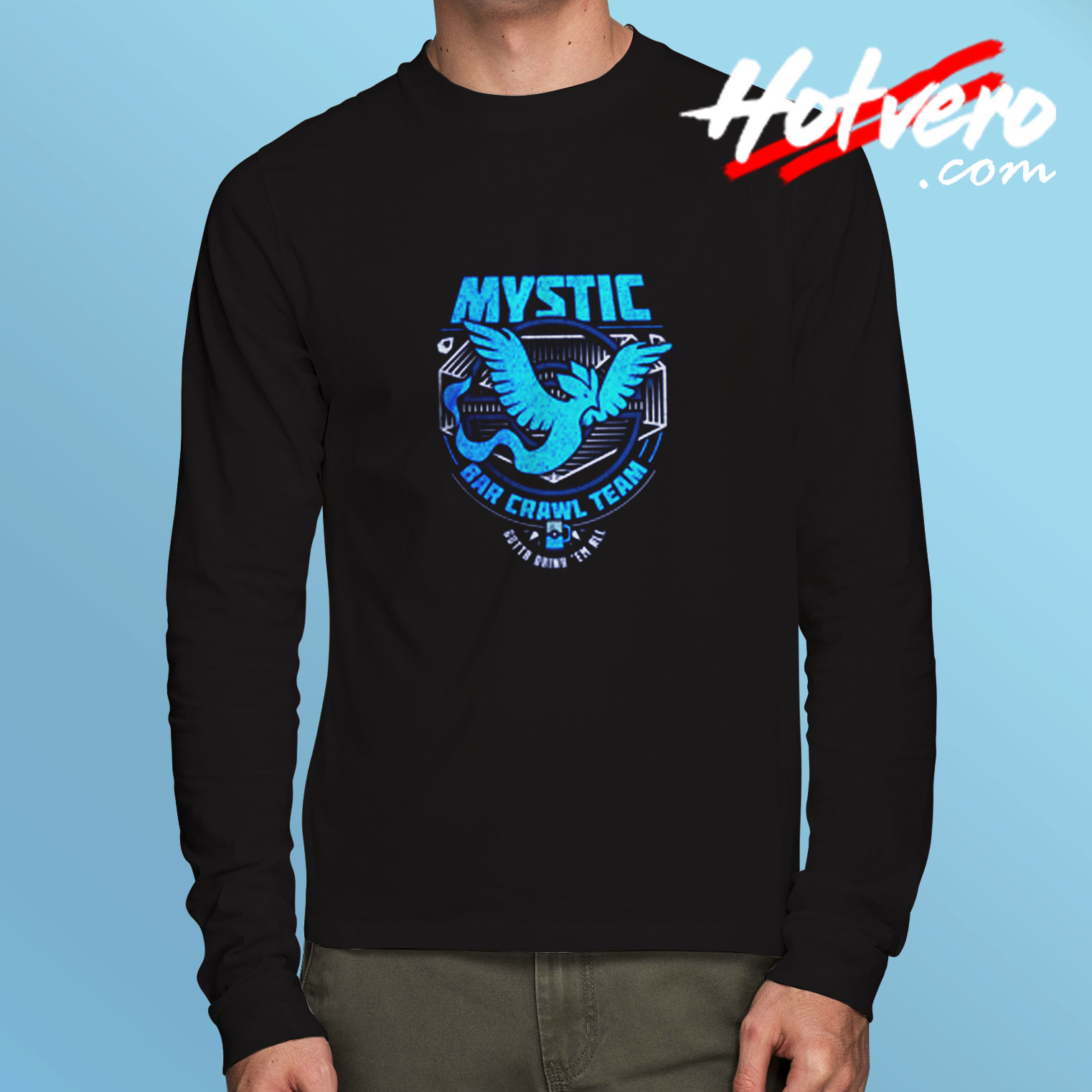 Mystic Bar Crawl Team Pokemon Long Sleeve T shirt