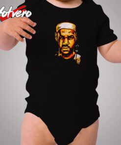 Nba Miami Head James Lebron Graphic Cozy Baby Onesies