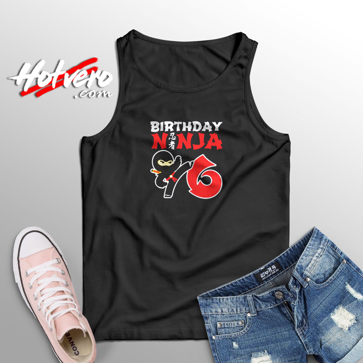 Ninja Birthday Aesthetic Sleeveless Shirt