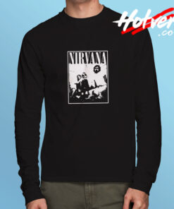 Nirvana Kurt Cobain Dave Grohl Group Photo Long Sleeve T shirt