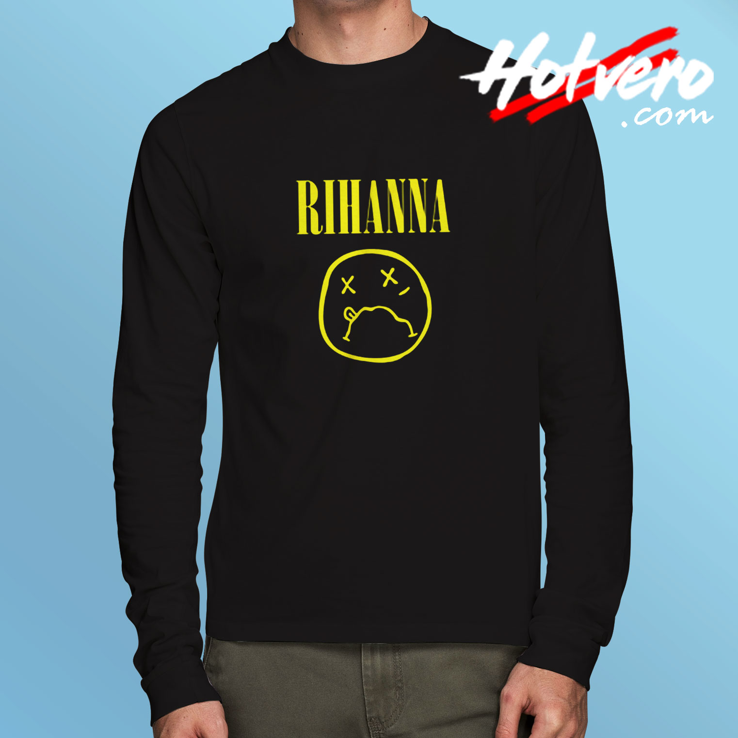 Nirvana Parody Rihanna Long Sleeve T shirt