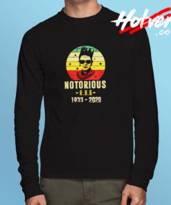 Notorious Rbg Rip Long Sleeve T shirt