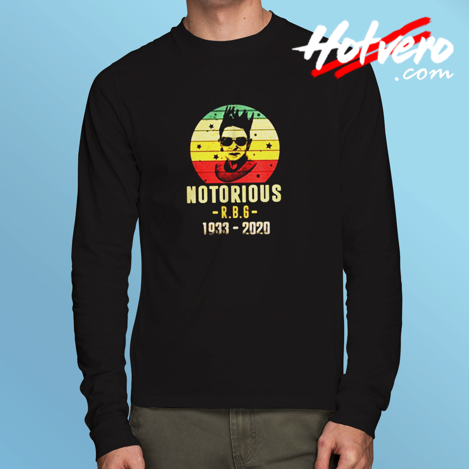 Notorious Rbg Rip Long Sleeve T shirt