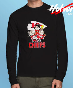 Official Kansas City Chiefs Peanuts Long Sleeve T shirt