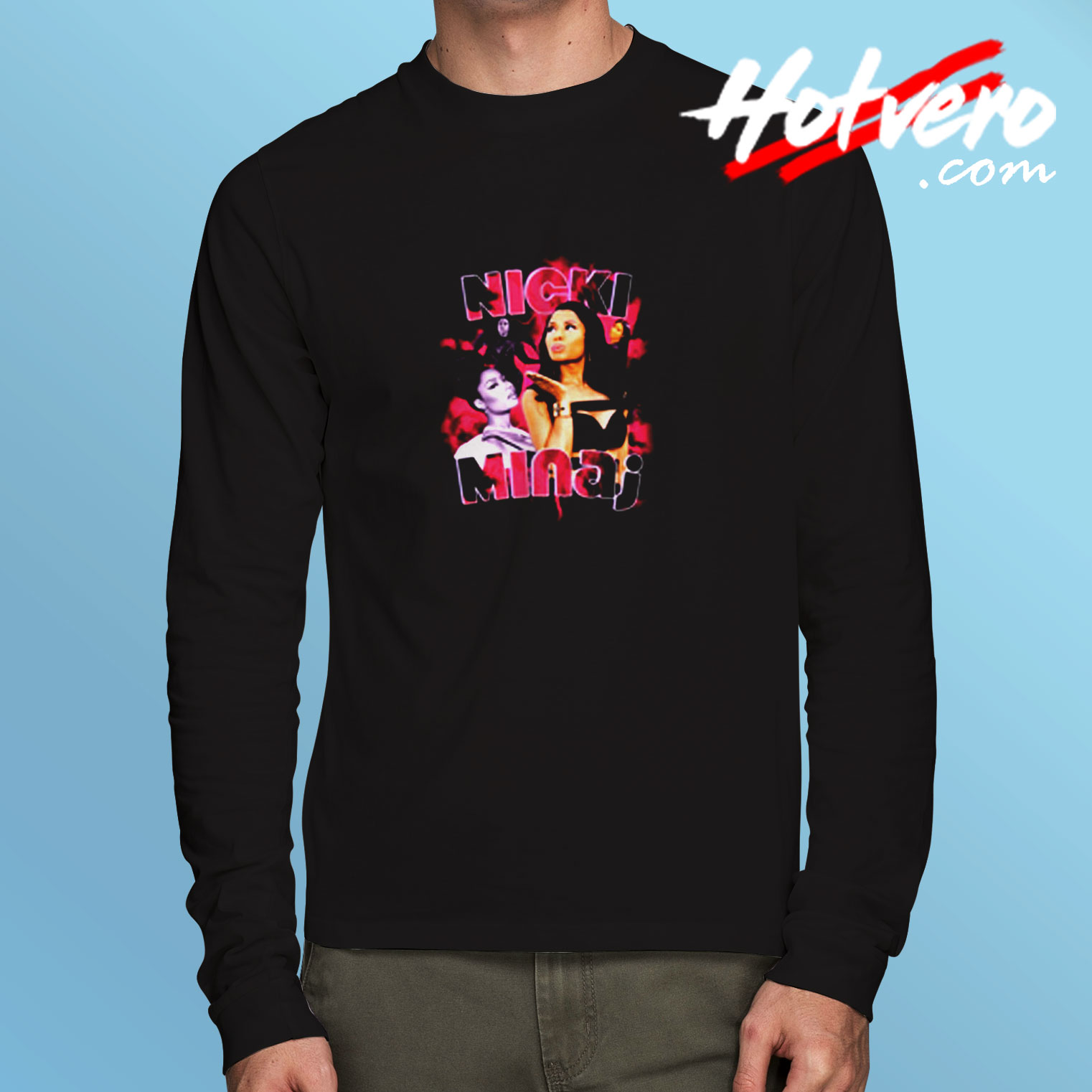 Official Vintage Nicki Minaj Pink Long Sleeve T shirt