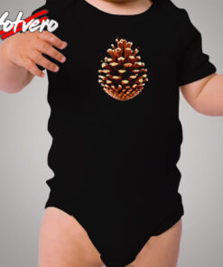 Open Pine Cone Third Eye Cozy Baby Onesies