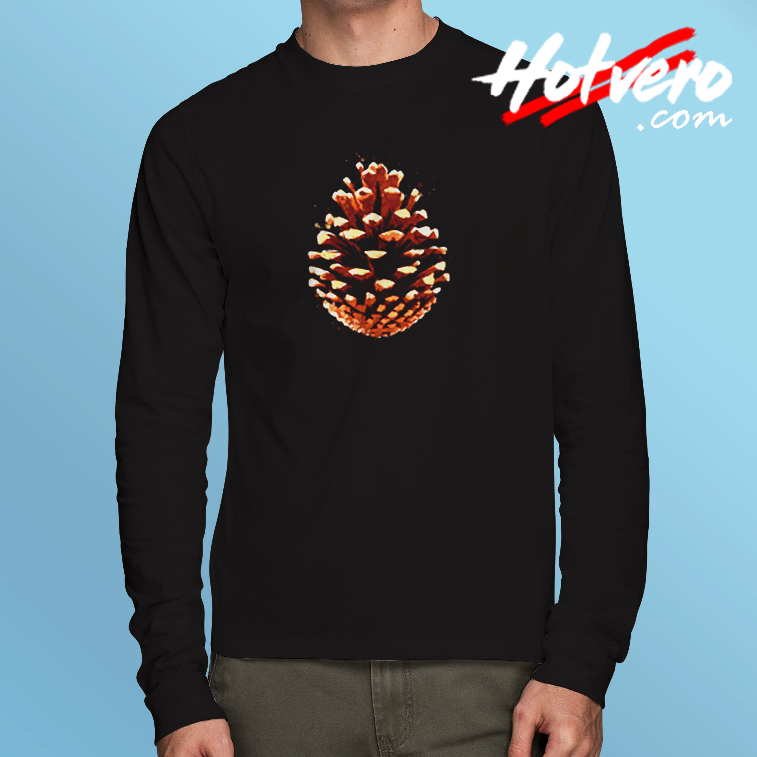 Open Pine Cone Third Eye Long Sleeve T shirt