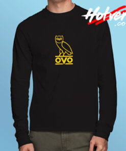 Ovo Drake Gold Owl Ovoxo Long Sleeve T shirt
