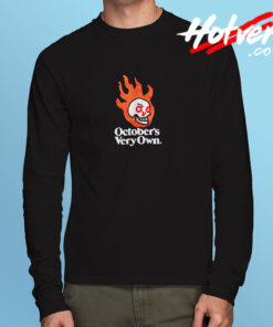 Ovo Hot Skulls Octobers Very Own Long Sleeve T shirt