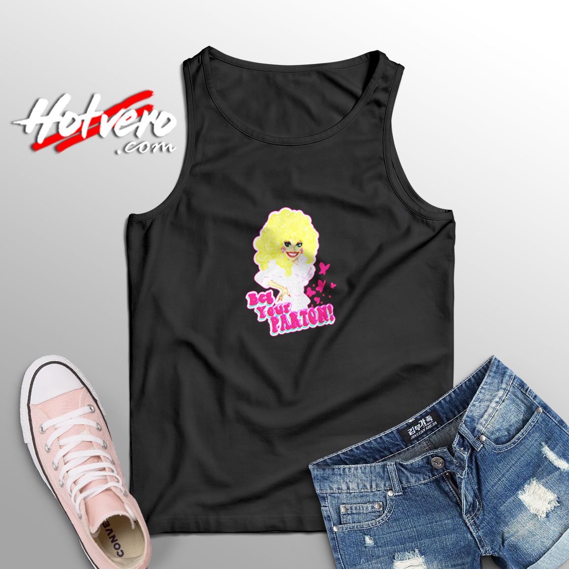 Parody Dolly Parton In The Style Of Barbie Aesthetic Sleeveless Shirt