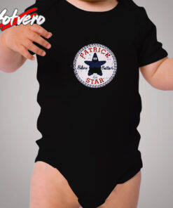 Patrick Star Logo Cozy Baby Onesies