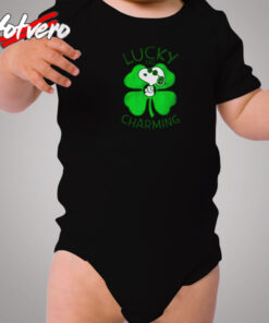 Peanuts Snoopy Lucky And Charming Cozy Baby Onesies