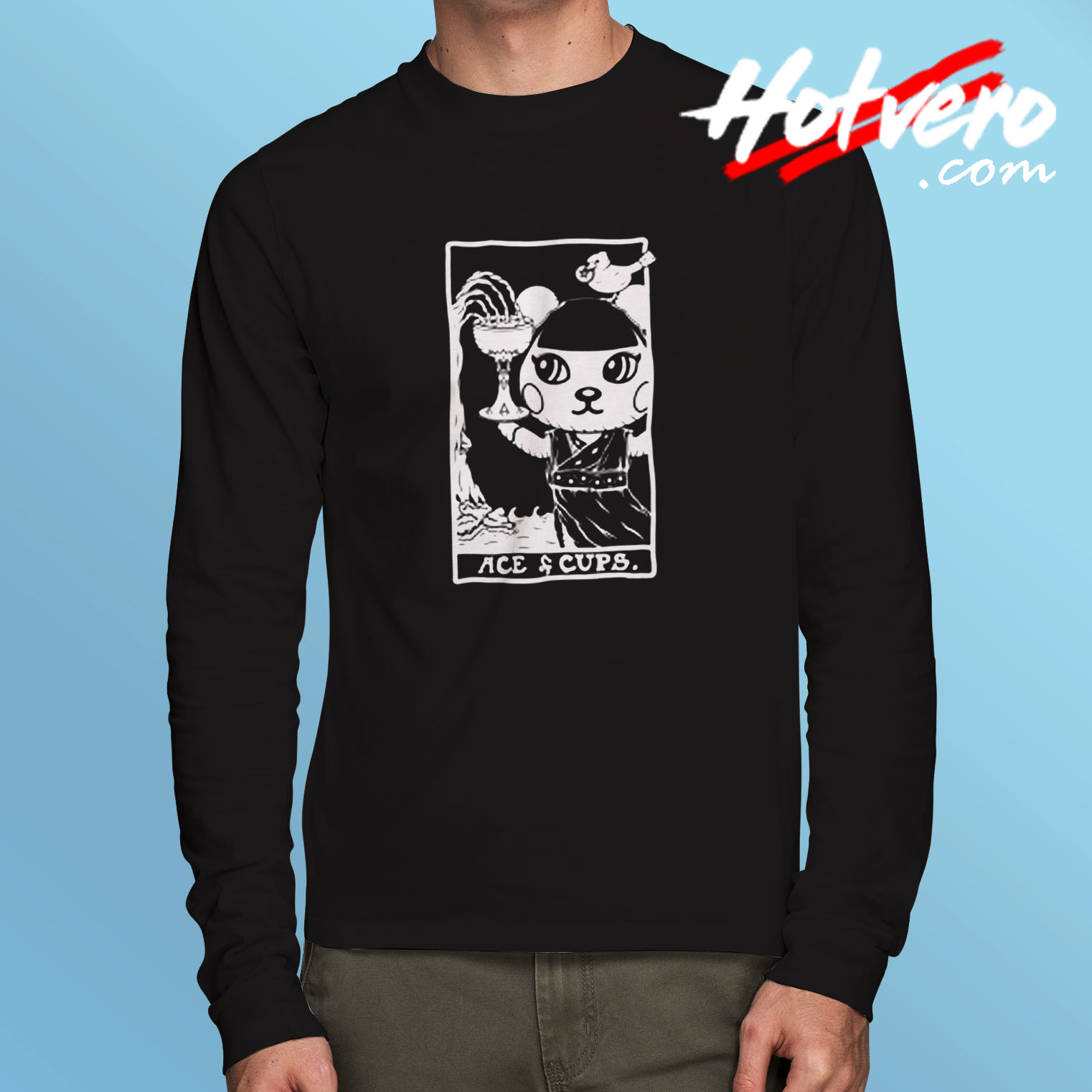 Pekoe As Ace Of Cups Long Sleeve T shirt