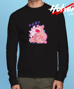 Pokemon Slowpoke And Slowbro Long Sleeve T shirt