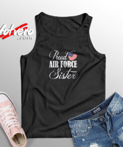 Proud Air Force Sister Aesthetic Sleeveless Shirt