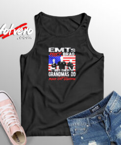 Proud Emt Grandma Aesthetic Sleeveless Shirt