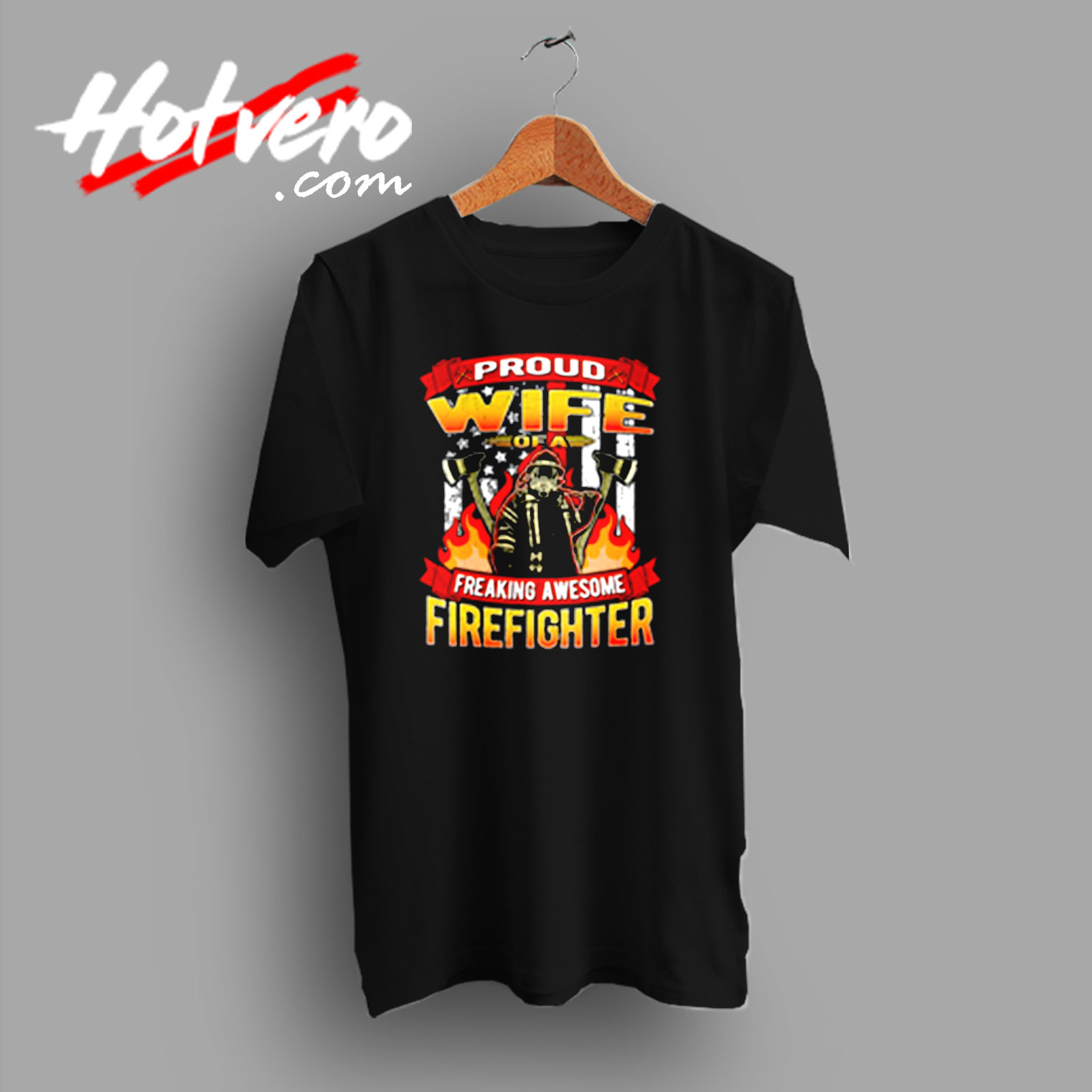 Proud Wife Of A Firefighter Urban T shirt