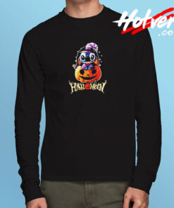Pumpkin Halloween Stitch T 003 Long Sleeve T shirt