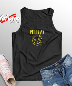 Purrvana Kitty Nirvana Parody Aesthetic Sleeveless Shirt