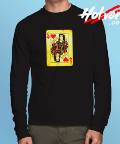 Queen Of Hearts Costume Halloween Deck Of Cards Long Sleeve T shirt