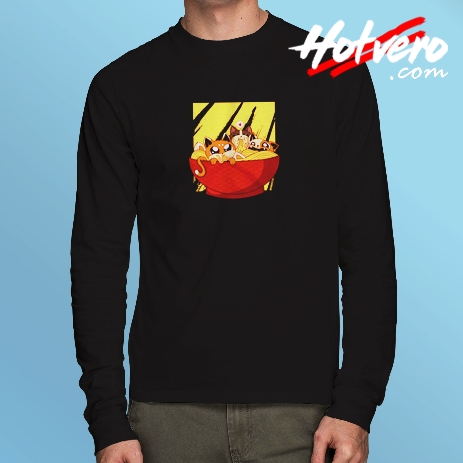 Ramen Cat Long Sleeve T shirt
