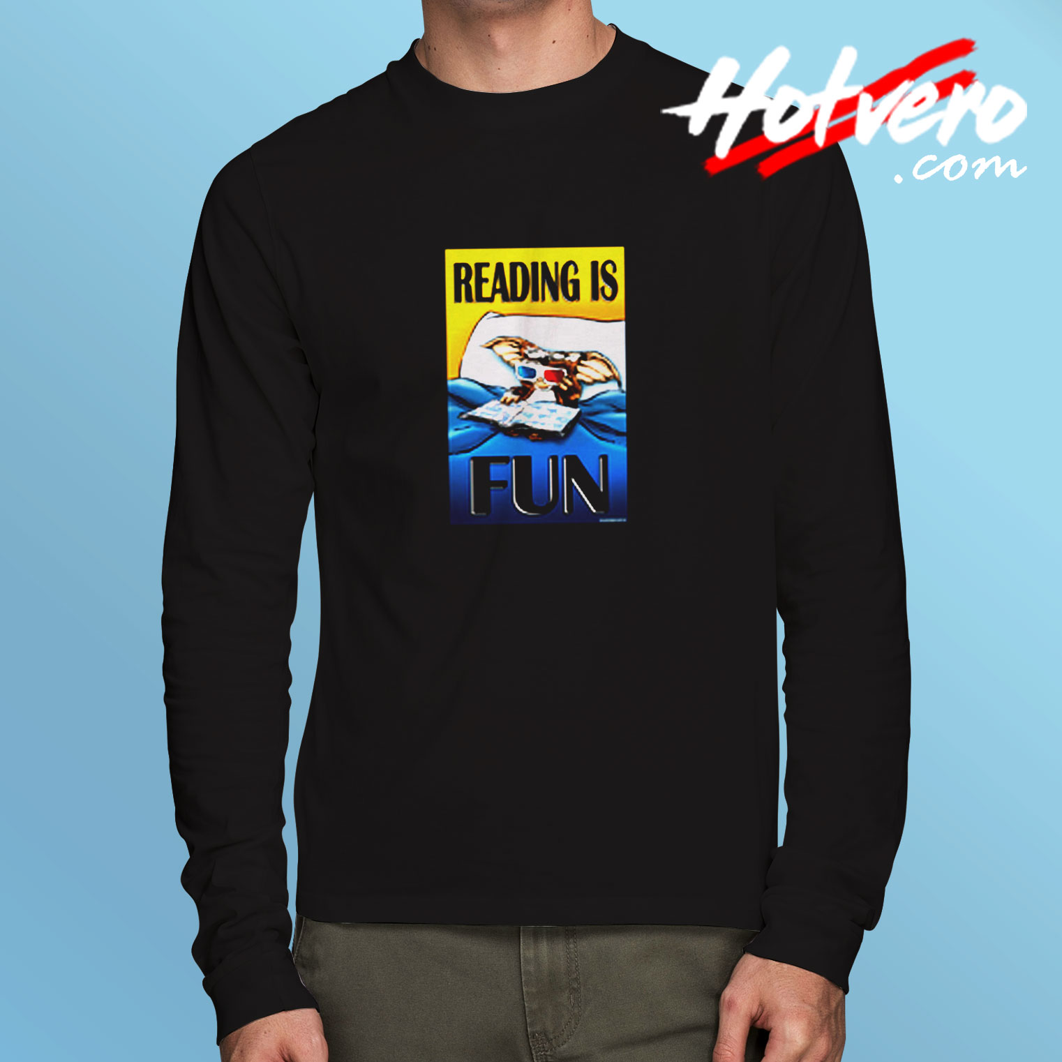 Reading Gremlins Monster Horror Movie Long Sleeve T shirt