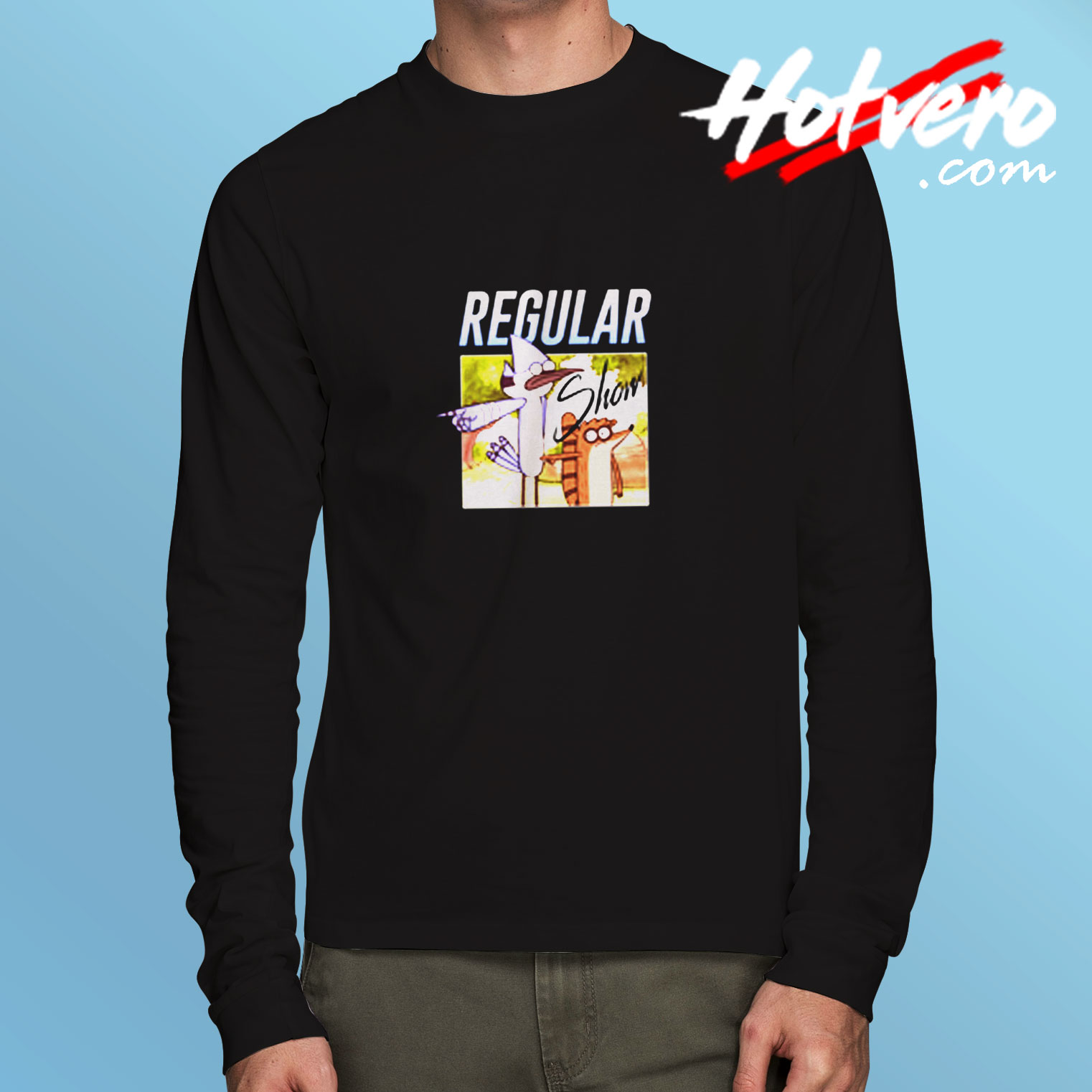 Regular Show Cartoon Unisex Vintage Long Sleeve T shirt